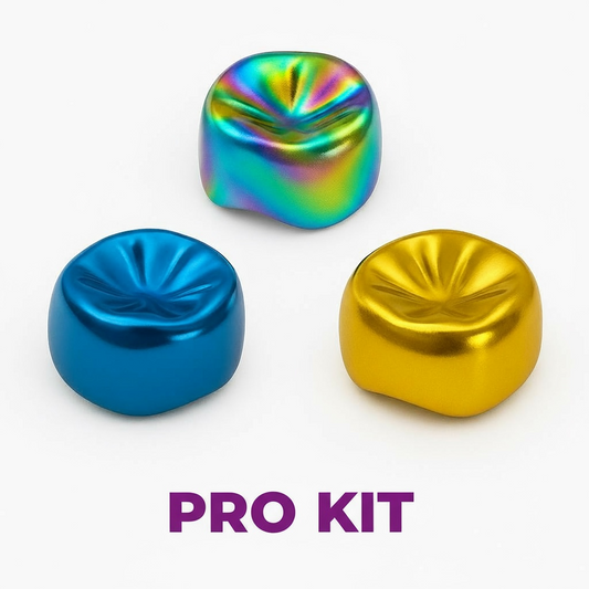PRO KIT - 240 Colored Premium Prismo Stainless Steel Dental Crowns