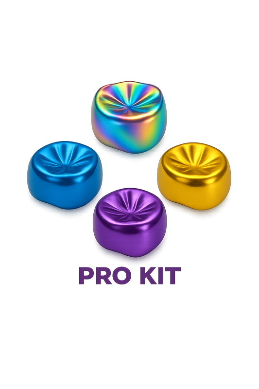 Pro Kit — blue, unicorn, gold, purple pediatric crowns